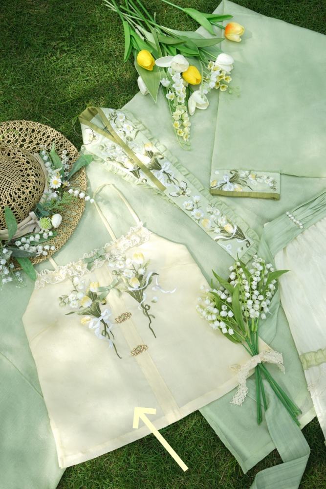 Shyp~Lily of the Valley~ Hanfu Top + Coat + Skirt