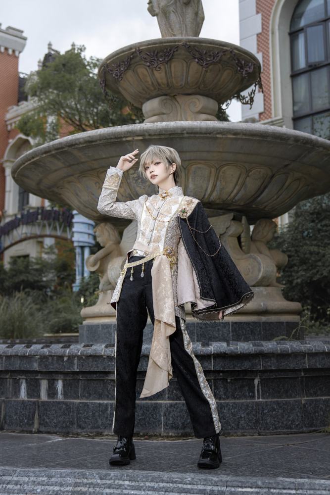 Your Highness Sword and Rose Retro ~Ouji Lolita~ Gorgeous Set