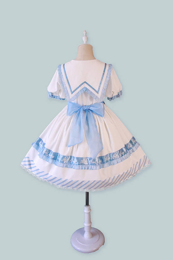 Alice Girl ~Summer Letter Embroidered Letter Gift Box Lolita OP