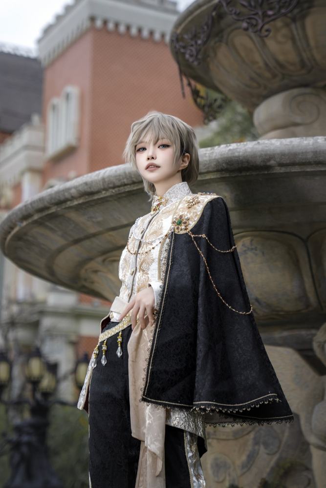 Your Highness Sword and Rose Retro ~Ouji Lolita~ Gorgeous Set