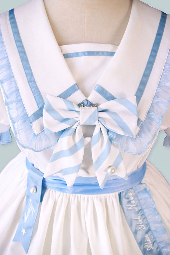 Alice Girl ~Summer Letter Embroidered Letter Gift Box Lolita OP