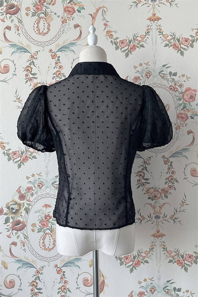Alice Girl ~Frivolous Lola Lolita Blouse -Pre-order Black Size XS - In Stock