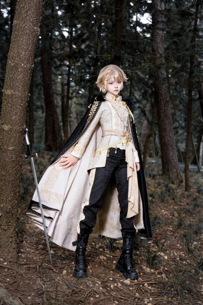 Your Highness Sword and Rose Retro ~Ouji Lolita~ Gorgeous Set