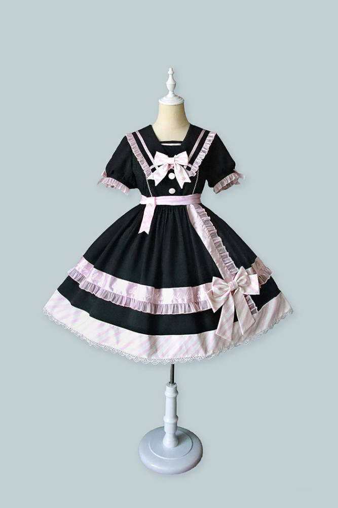 Alice Girl ~Summer Letter Embroidered Letter Gift Box Lolita OP