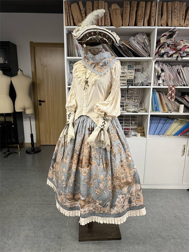Alice Girl Nautical Treasure Hunt Guide Lolita Skirt