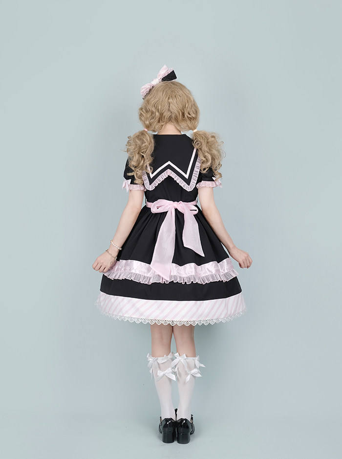 Alice Girl ~Summer Letter Embroidered Letter Gift Box Lolita OP
