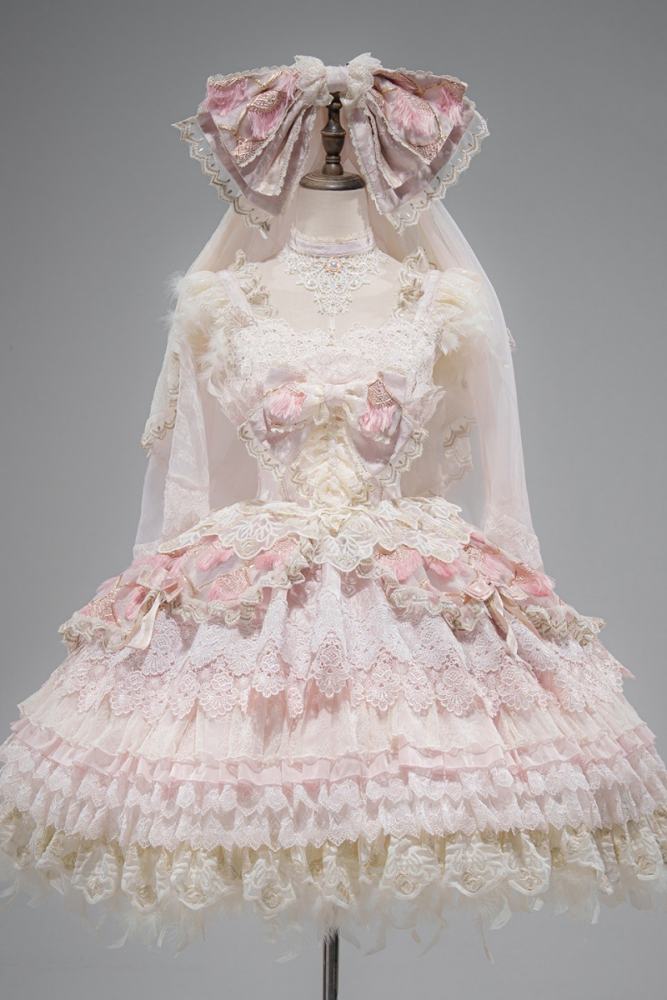 Peacock Feather Sweet Shiro Hime Lolita Clothes