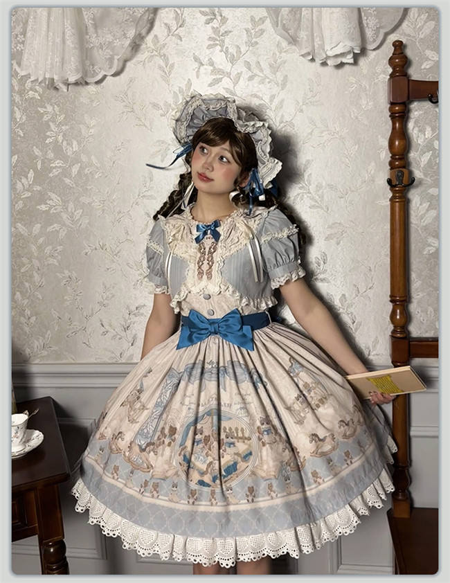 Alice Girl Sea Salt Fairy Tale Sweet Lolita Dress