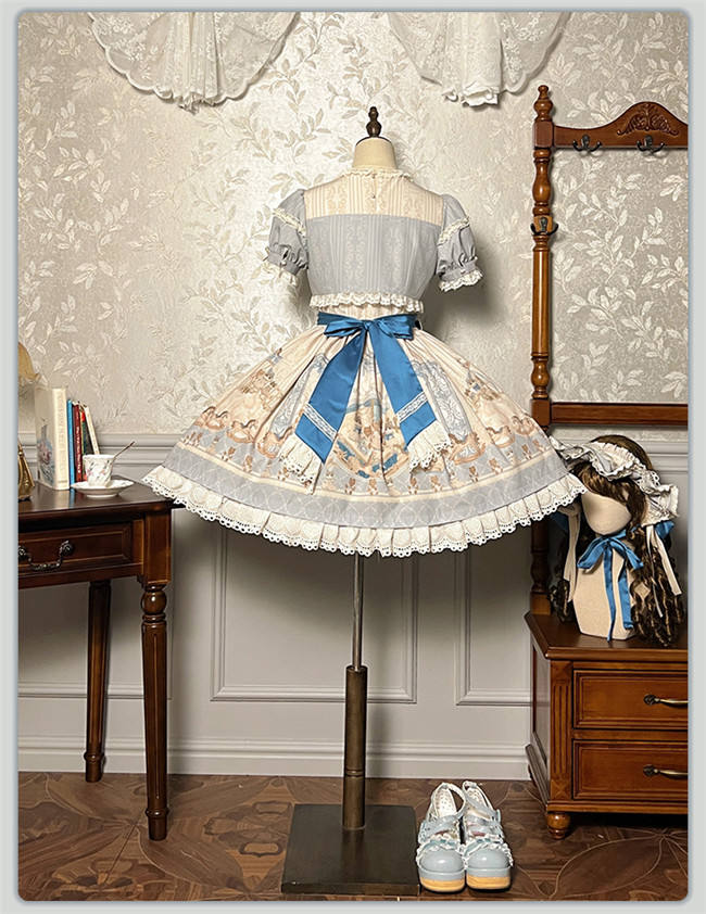 Alice Girl Sea Salt Fairy Tale Sweet Lolita Dress