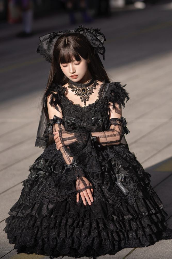 Peacock Feather Sweet Shiro Hime Lolita Clothes