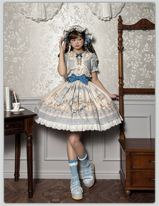 Alice Girl Sea Salt Fairy Tale Sweet Lolita Dress