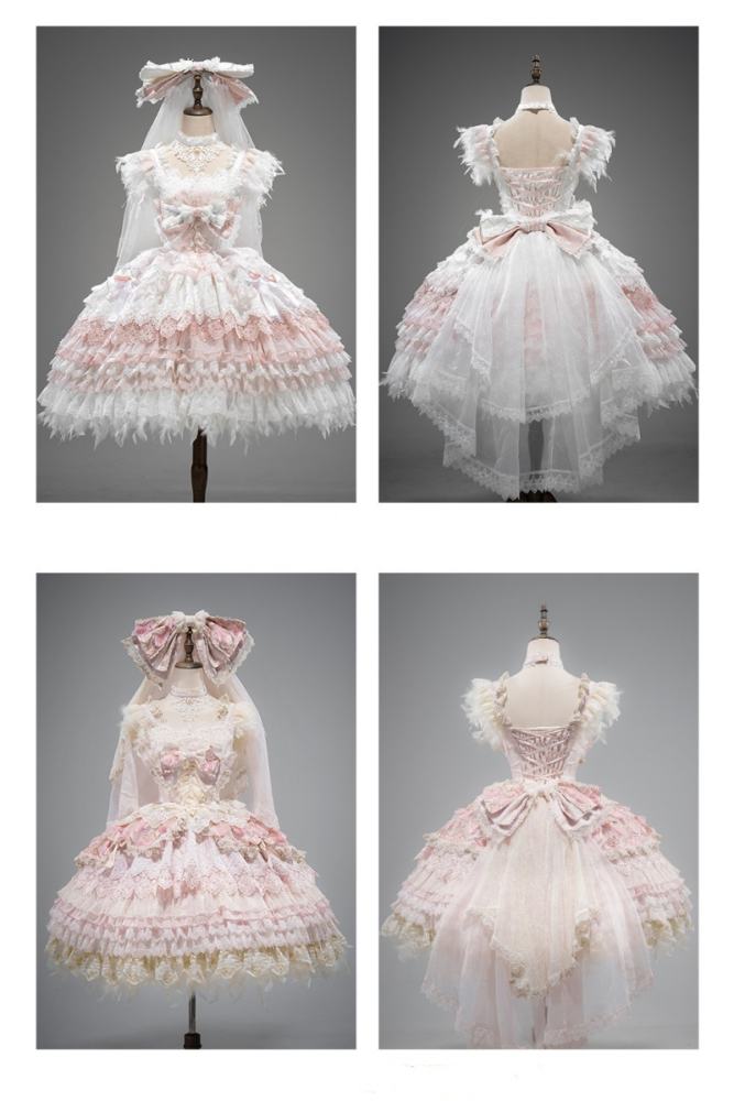 Peacock Feather Sweet Shiro Hime Lolita Clothes