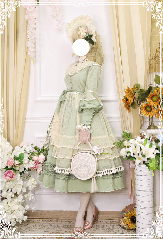 Miss Point ~ Alisa~ Lolita OP Pure Color Maid Version -Pre-order