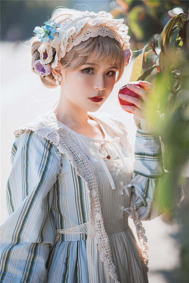 Miss Point ~ Alisa~ Lolita OP Striped Maid Version -Pre-order
