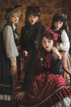 Miss Point Rose Humanoid 3.0 Gingham Vintage Lolita Vest/Skirt