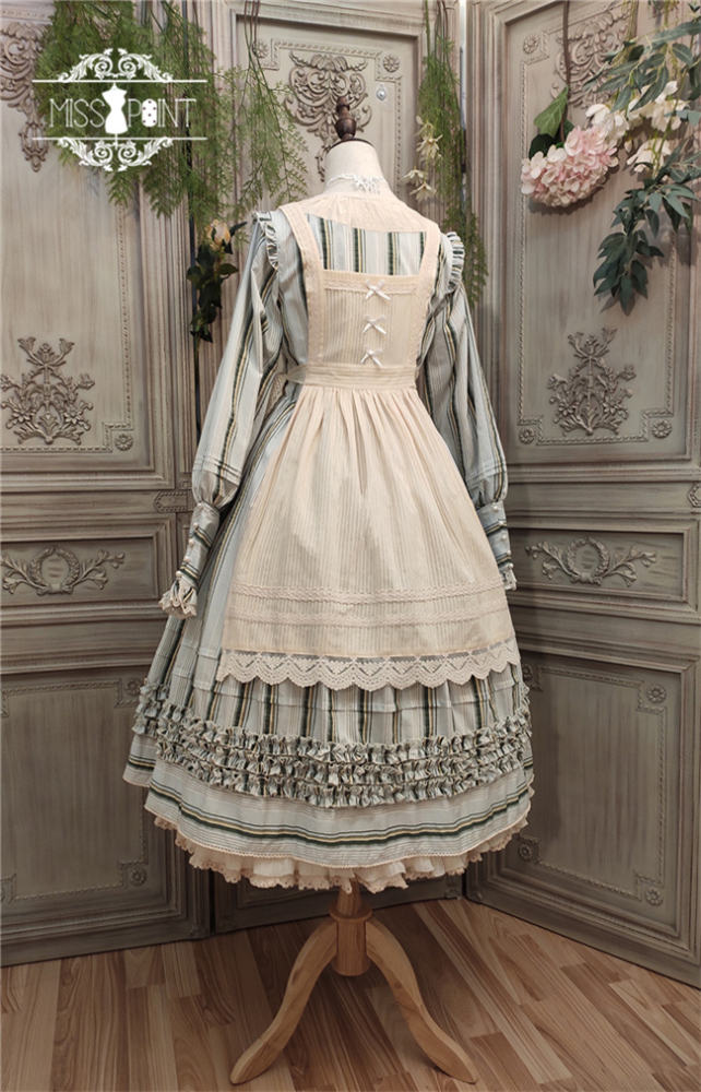 Miss Point ~ Alisa~ Lolita Beige Apron -Pre-order