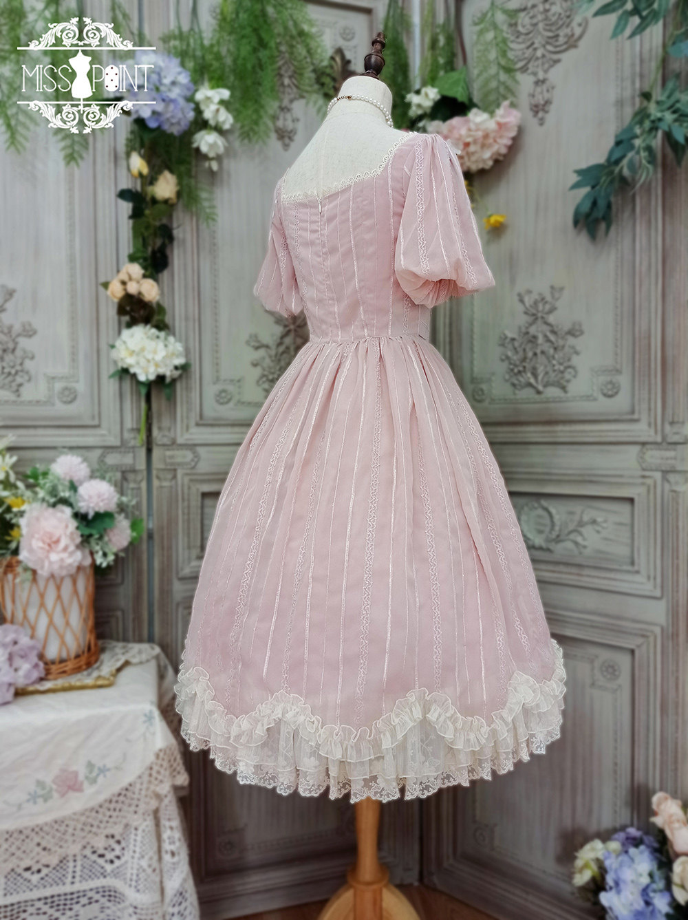 Miss Point ~Tulipa Vintage Lolita OP Long Version -Pre-order,One