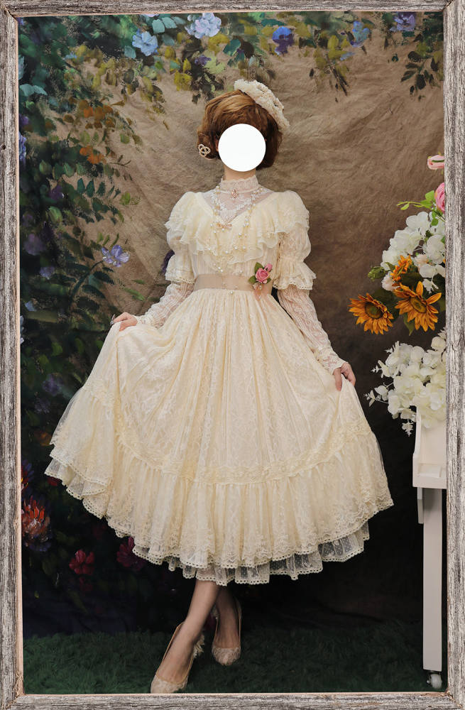 Miss Point ~The Beauty of Spring Retro Edward Lolita OP