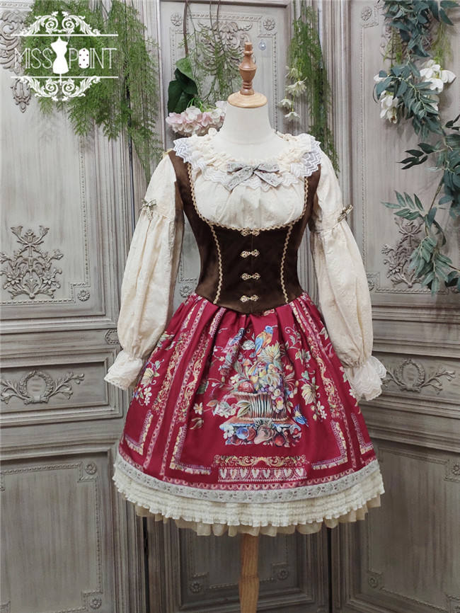 Miss Point ~The Song of Harvest Vintage Skirt -Pre-order