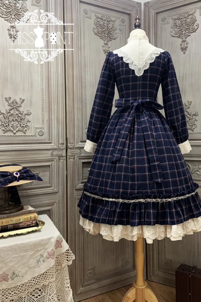Miss Point Rose Humanoid 3.0 Gingham Vintage Lolita OP -Pre-order