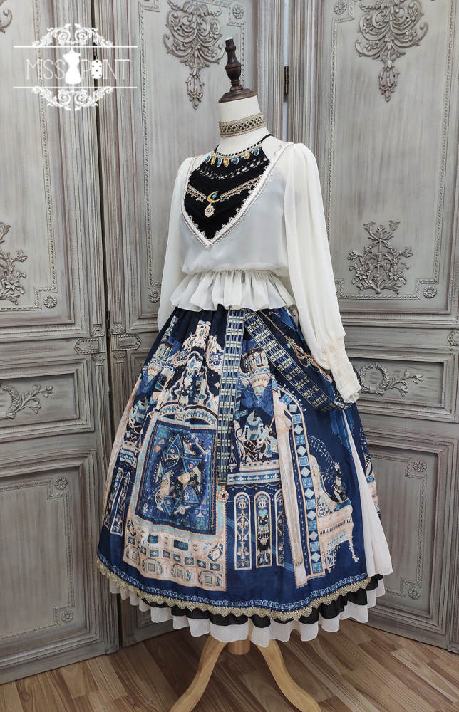 Miss Point ~Twilight Best Side Open Lolita Skirt -Pre-order