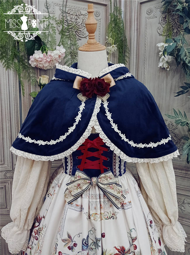 Miss Point ~The Song of Harvest Velvet Lolita Cape 36cm