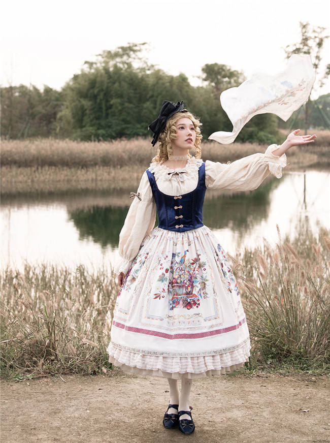Miss Point ~The Song of Harvest Vintage Skirt -Pre-order