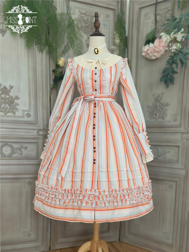 Miss Point ~ Alisa~ Lolita OP Striped Maid Version -Pre-order