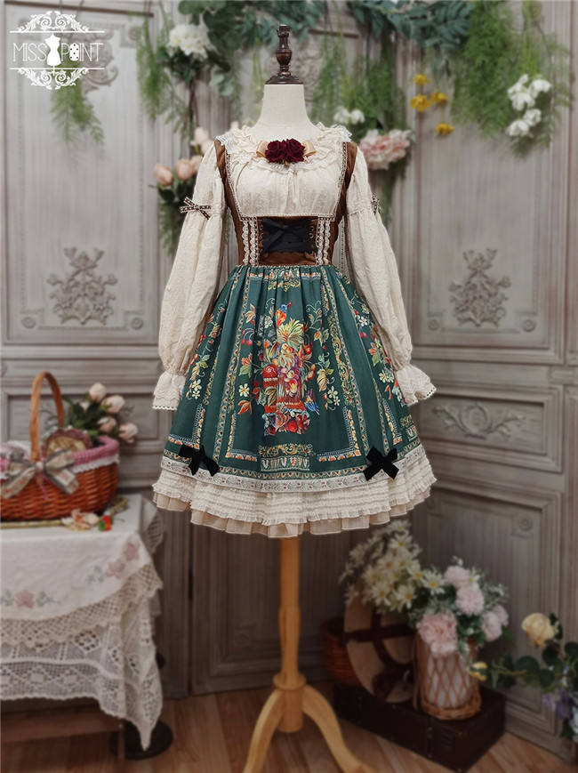 Miss Point ~The Song of Harvest Vintage Corset Lolita JSK