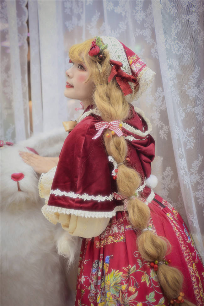 Miss Point ~The Song of Harvest Velvet Lolita Cape 36cm