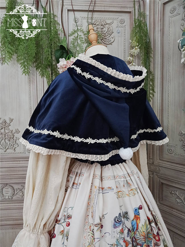 Miss Point ~The Song of Harvest Velvet Lolita Cape 36cm