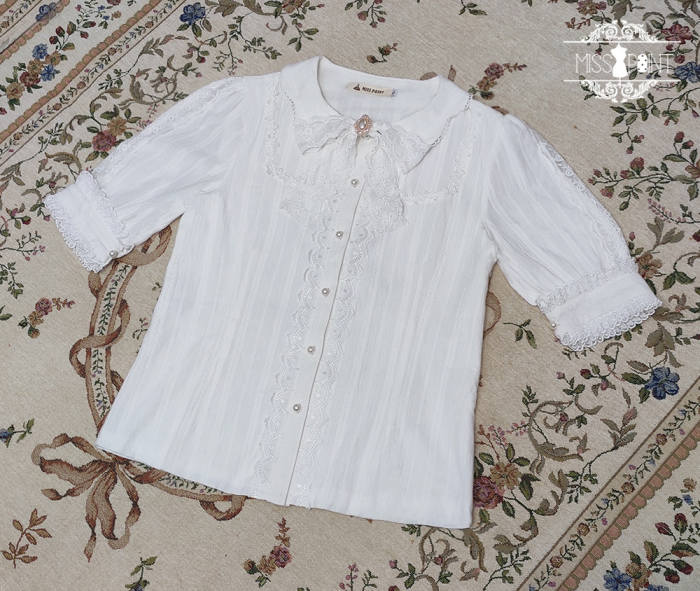 Miss Point ~Margaret Cotton Lolita Blouse -Pre-order