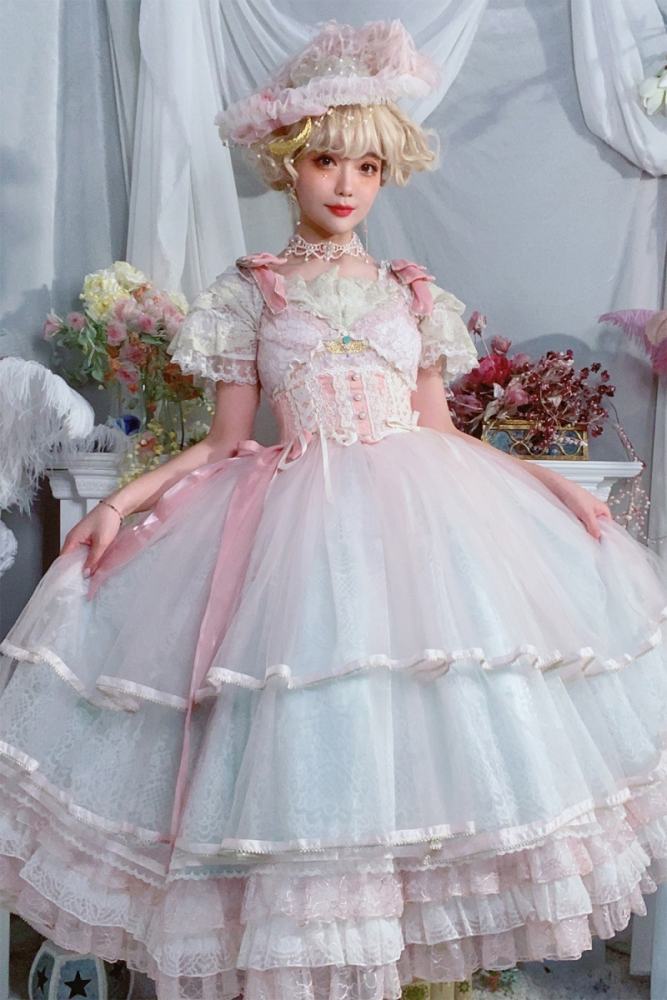 Miss Point ~Ode to the Dawn~ Beige Lolita Corset