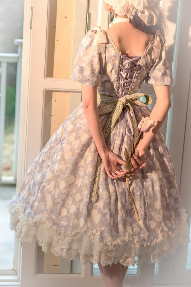 Miss Point ~Tulipa 2.0 Vintage Lolita OP -Pre-order