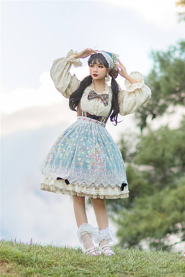 Miss Point ~The Song of Harvest Vintage Corset Lolita JSK