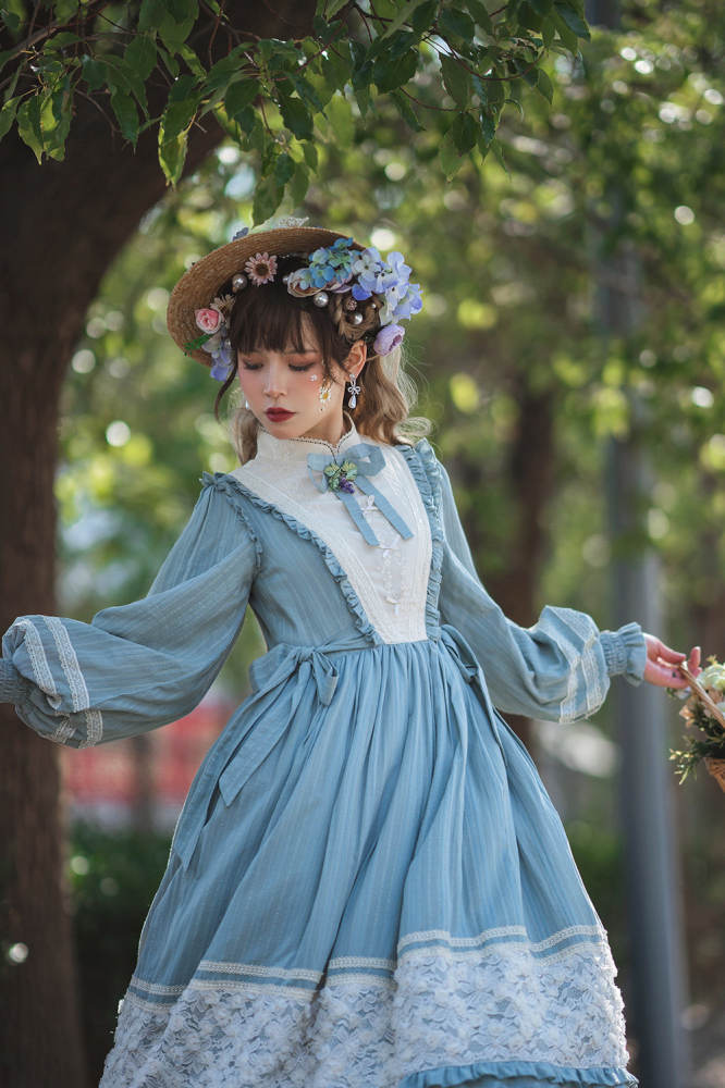 Miss Point ~Margaret Daily Wear Cotton Lolita OP -Pre-order