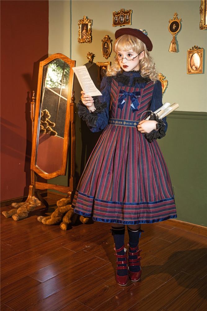 Miss Point ~The Pointe Estate Stripe Lolita JSK
