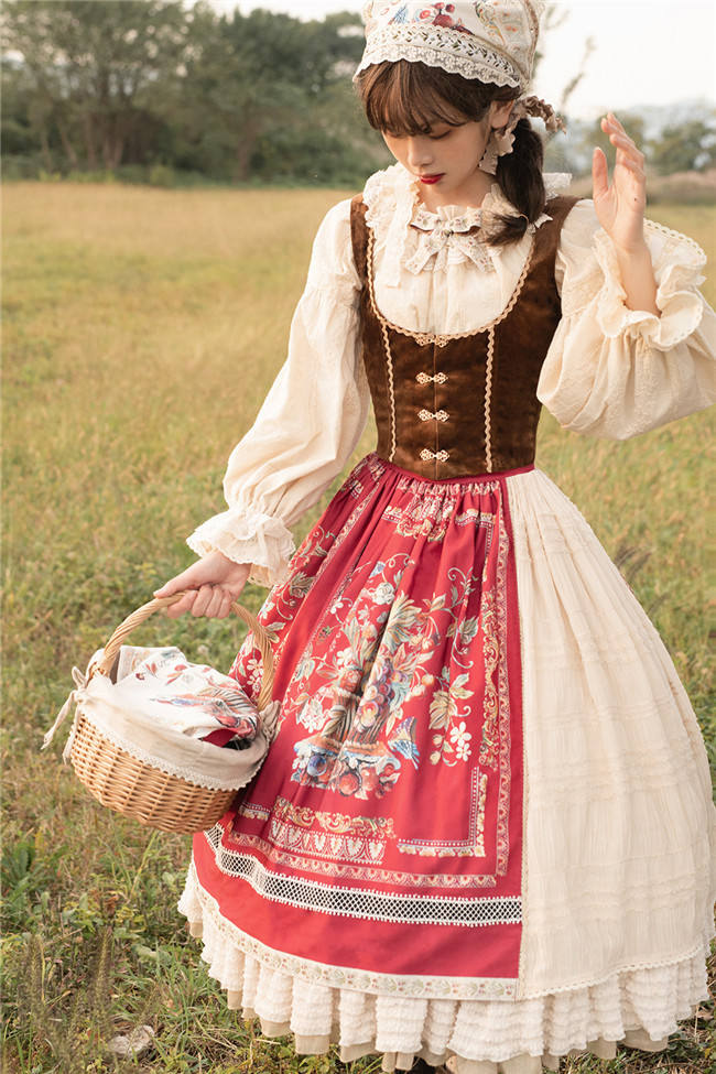 Miss Point ~The Song of Harvest Vintage Skirt -Pre-order