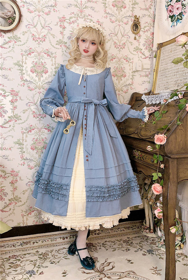 Miss Point ~ Alisa~ Lolita OP Pure Color Maid Version -Pre-order