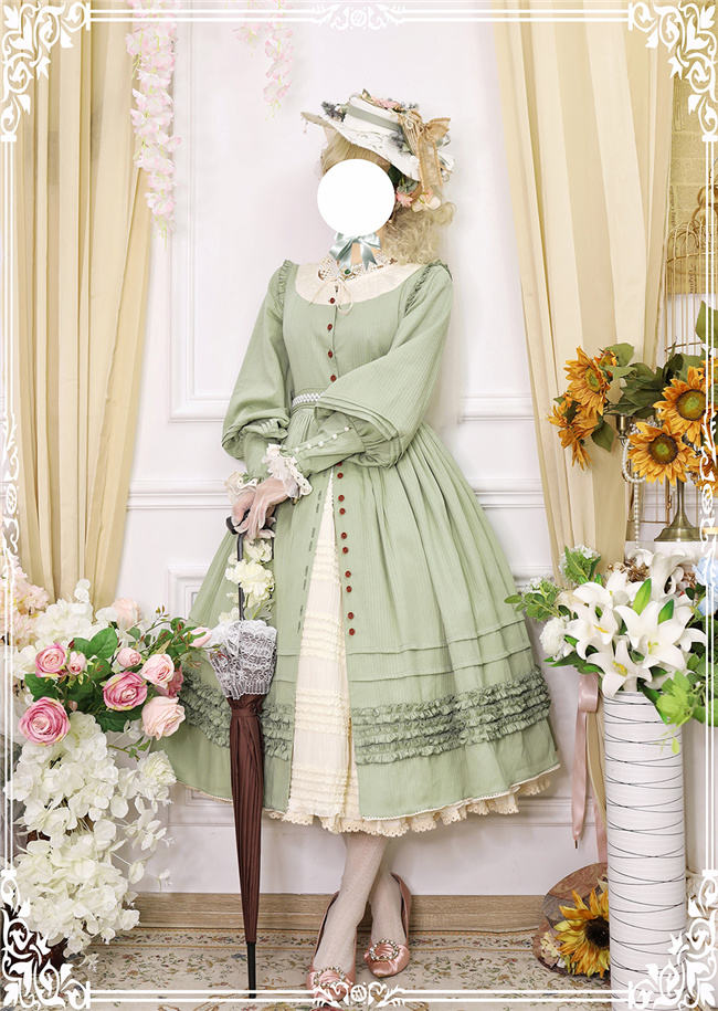 Miss Point ~ Alisa~ Lolita OP Pure Color Maid Version -Pre-order