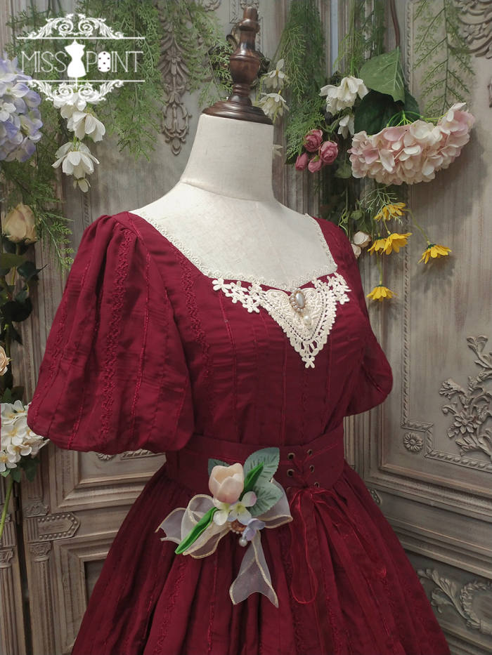 Miss Point ~Tulipa Vintage Lolita OP Short/Long Version -Pre-order