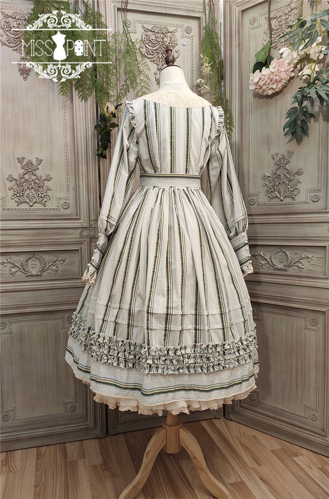 Miss Point ~ Alisa~ Lolita OP Striped Maid Version -Pre-order