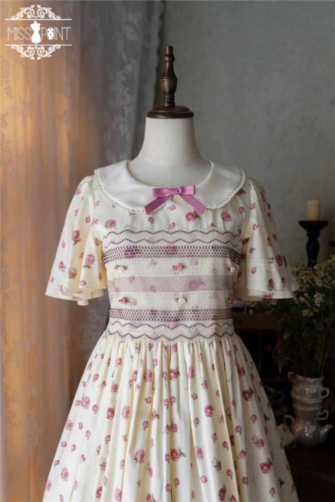 Miss Point ~Happy Summer Dress Daily Wear  Lolita OP Long Version -Pre-order