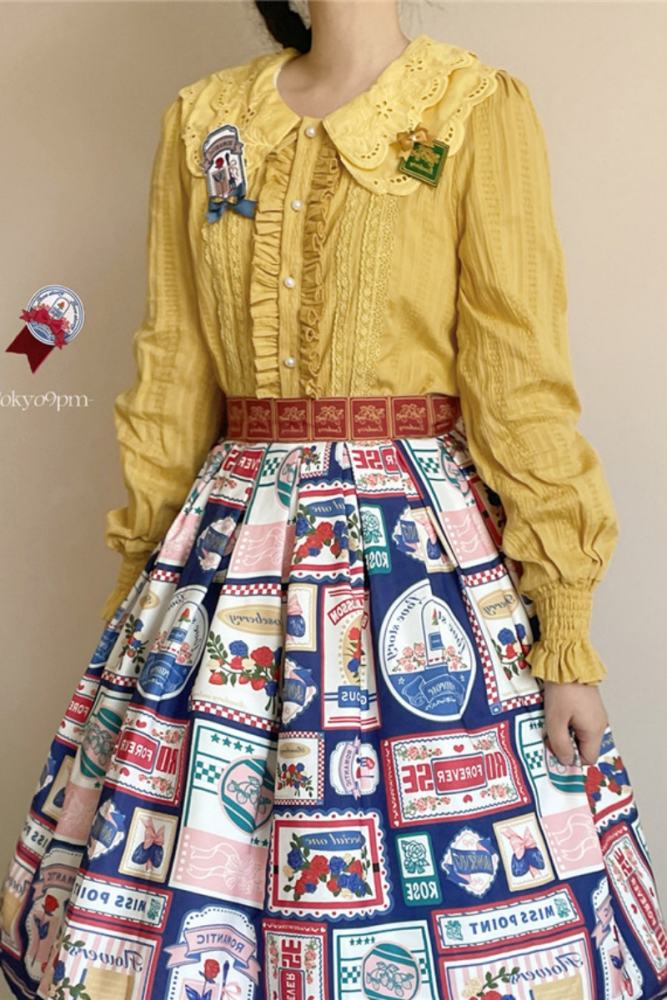 Miss Point ~Roseberry Printed Lolita Skirt