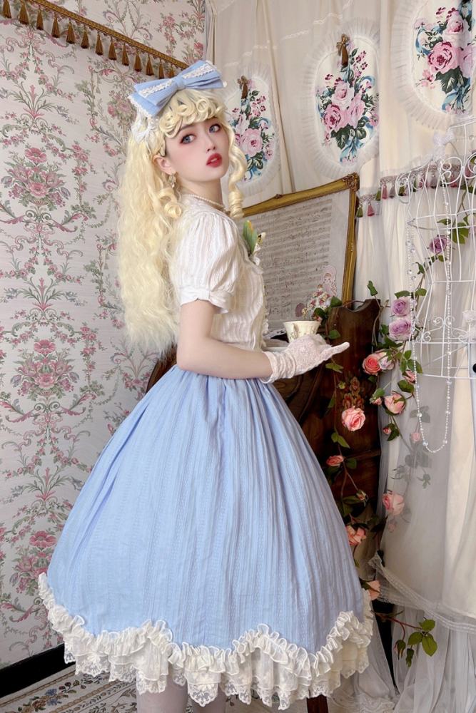 Miss Point ~Tulipa 2.0 Vintage Lolita Skirt -Pre-order