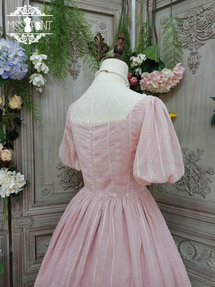 Miss Point ~Tulipa Vintage Lolita OP Short/Long Version -Pre-order