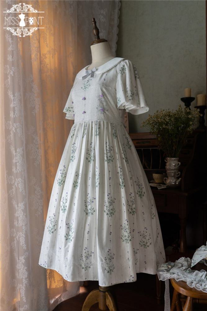Miss Point ~Happy Summer Dress Daily Wear  Lolita OP Long Version -Pre-order