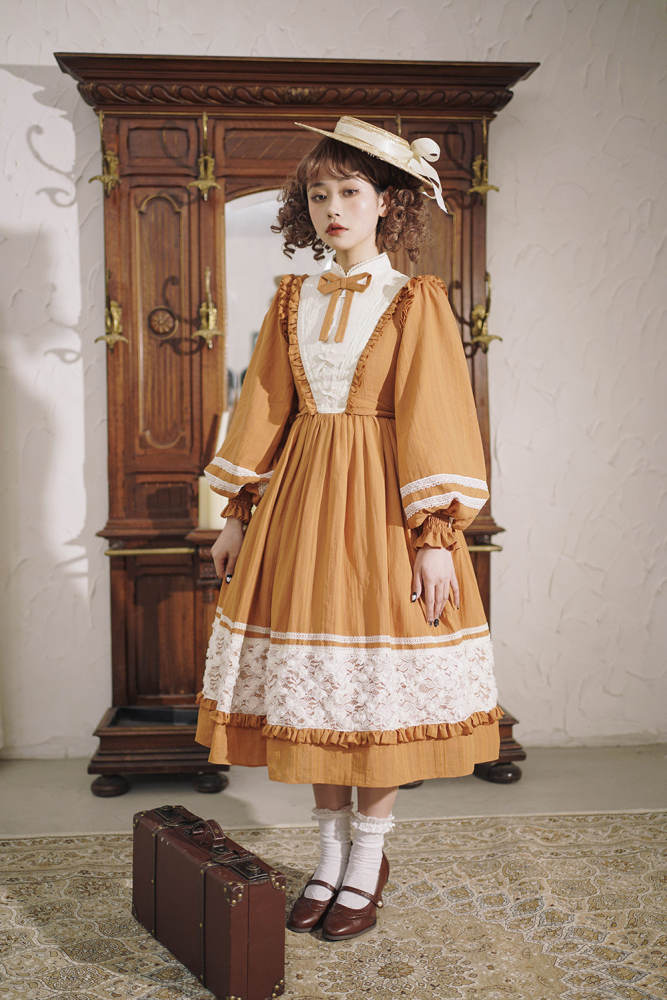 Miss Point ~Margaret Daily Wear Cotton Lolita OP -Pre-order