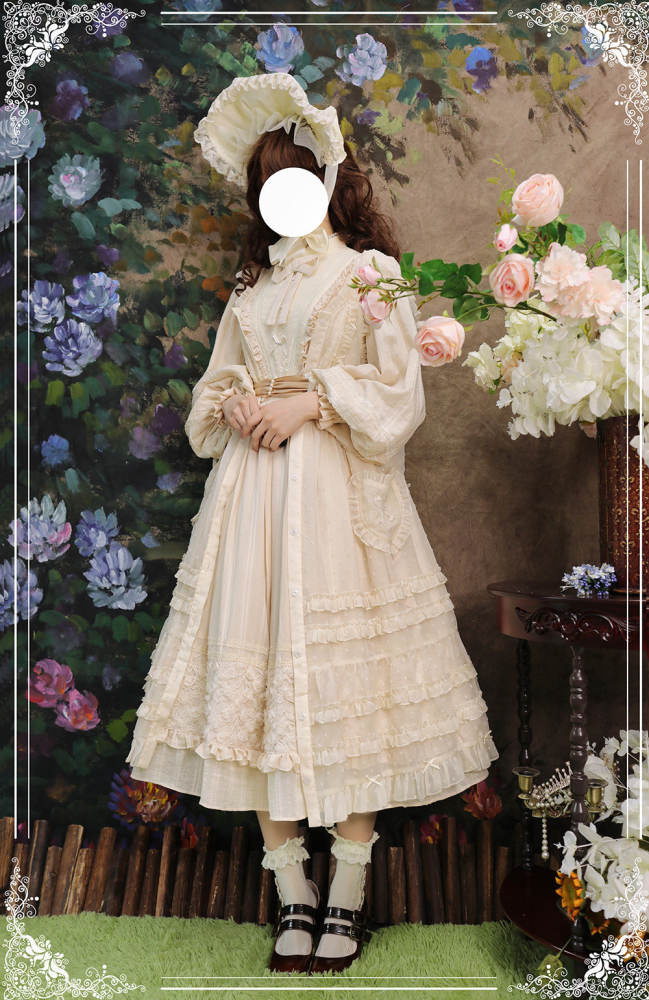 Miss Point ~Margaret Daily Wear Cotton Lolita OP -Pre-order
