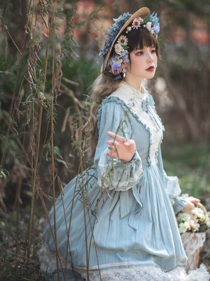 Miss Point ~Margaret Daily Wear Cotton Lolita OP -Pre-order